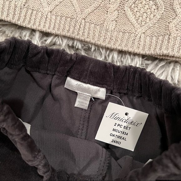 Miniclasix Boys' Cable Knit Sweater & Corduroy Pants Set - Baby - Picture 7 of 9